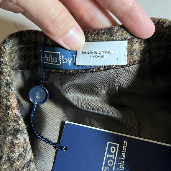 Polo Ralph Lauren Polo Tweed 100% Wool Blazer Sport Coat - Men's Size 42R -Brown - Picture 8 of 15
